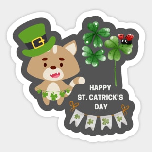 Happy St. Catrick's Day. Sticker